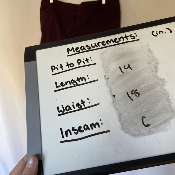 LOFT 6" short women's size 12 cotton burgundy purple shorts chino style summer - Picture 4 of 6